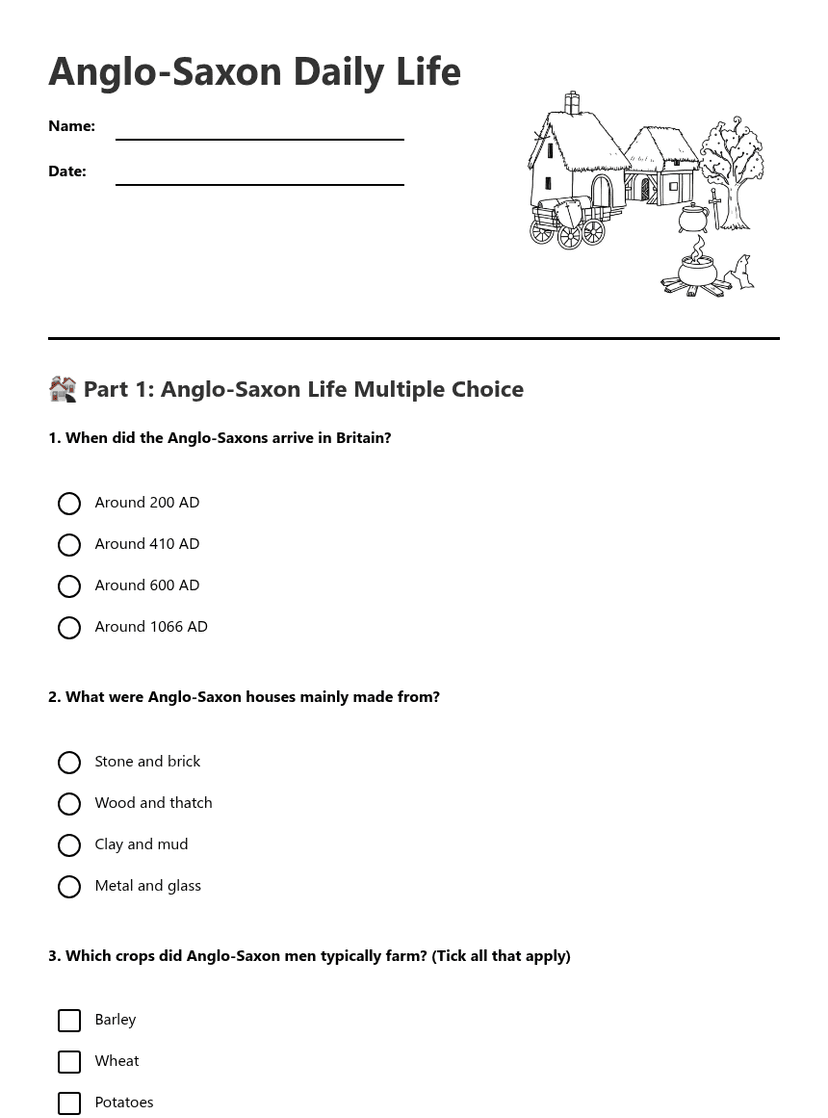 Anglo-Saxon Daily Life