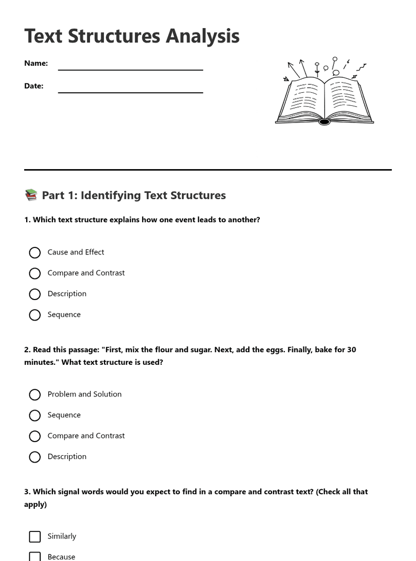 Text Structures Analysis