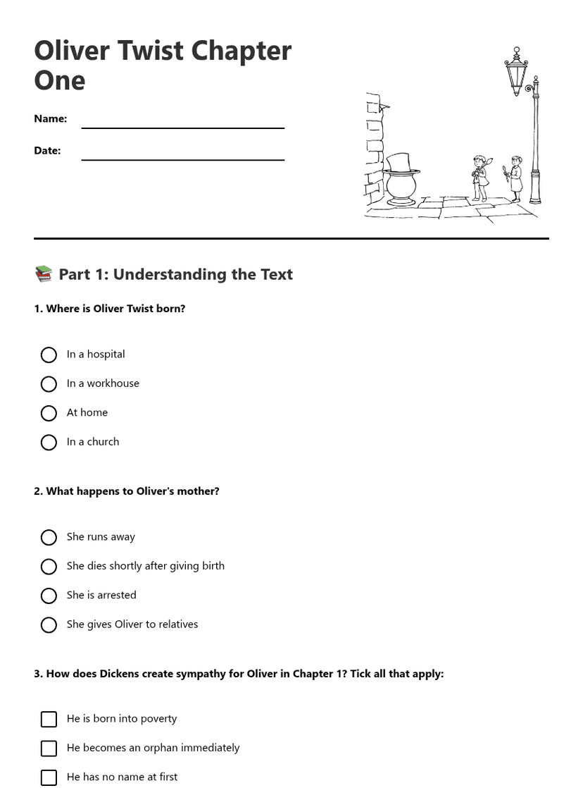 Oliver Twist Chapter One