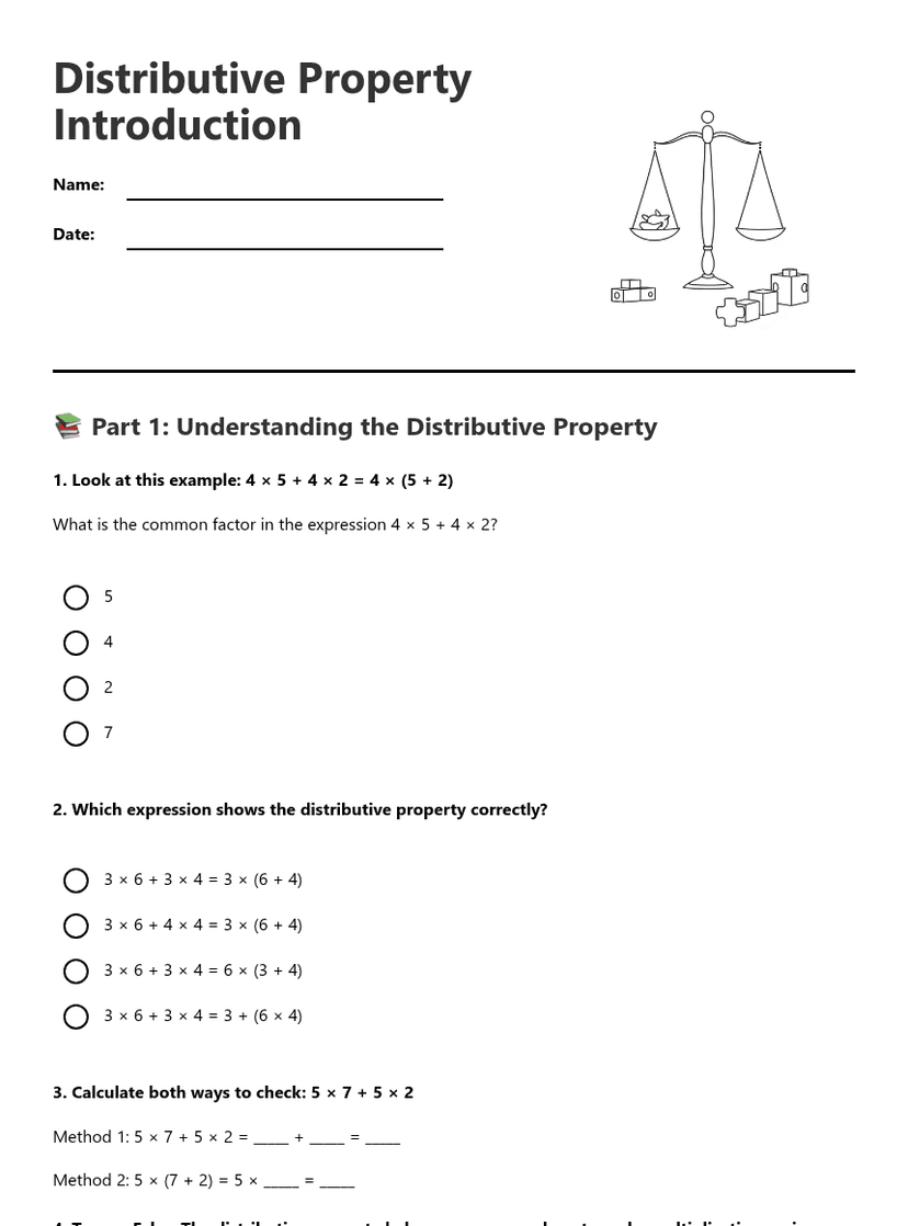 Distributive Property Introduction