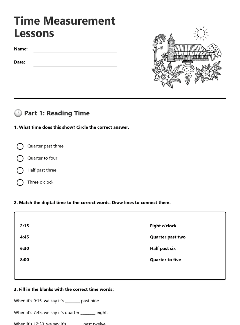 Time Measurement Lessons