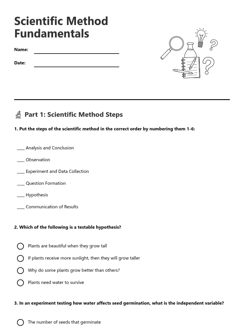 Scientific Method Fundamentals