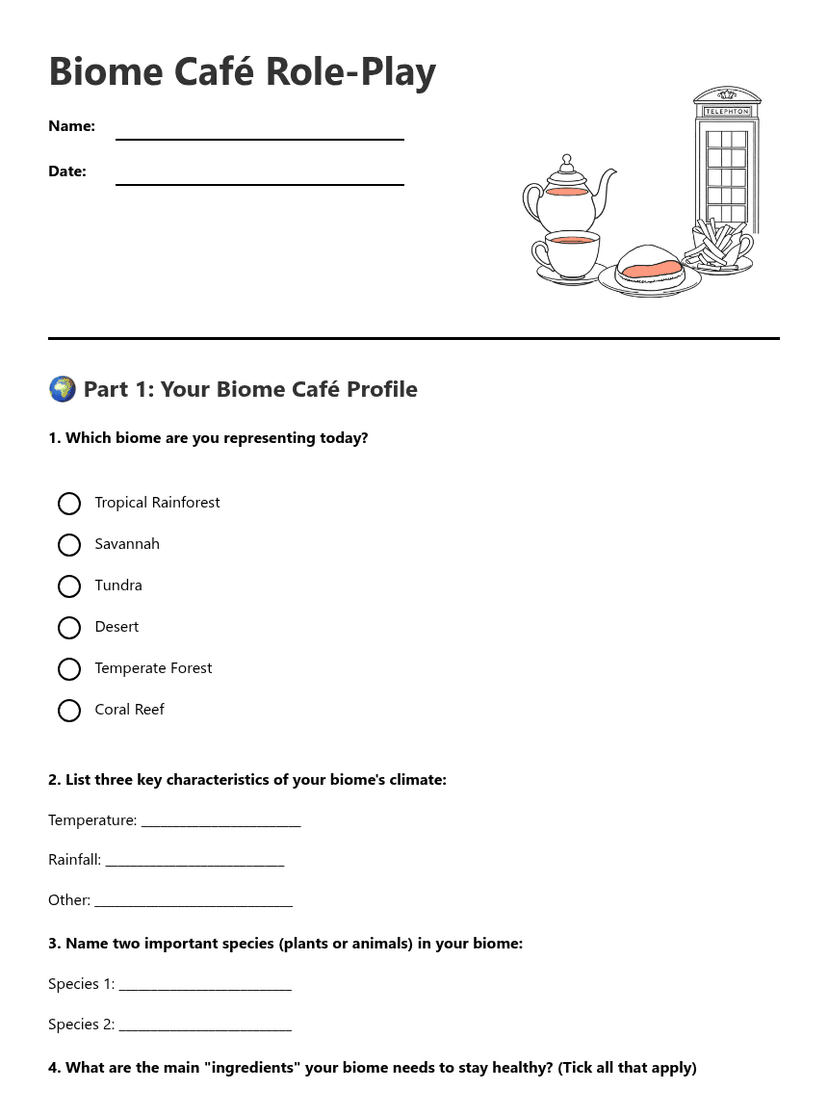 Biome Café Role-Play