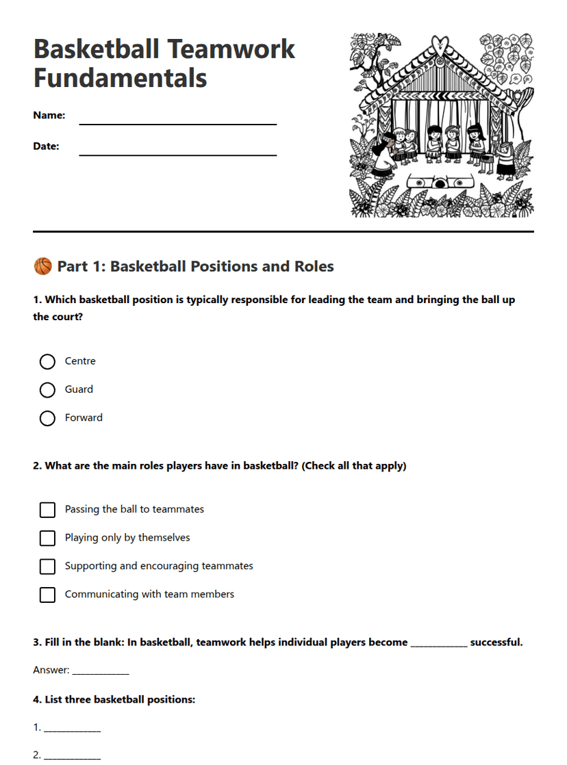 Basketball Teamwork Fundamentals