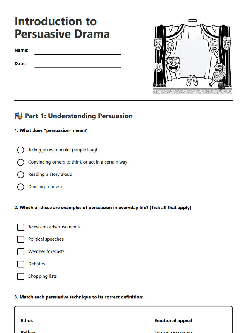 Introduction to Persuasive Drama