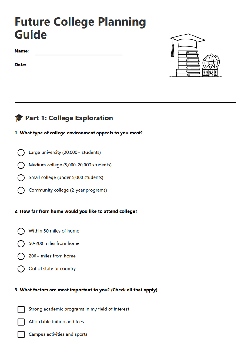 Future College Planning Guide