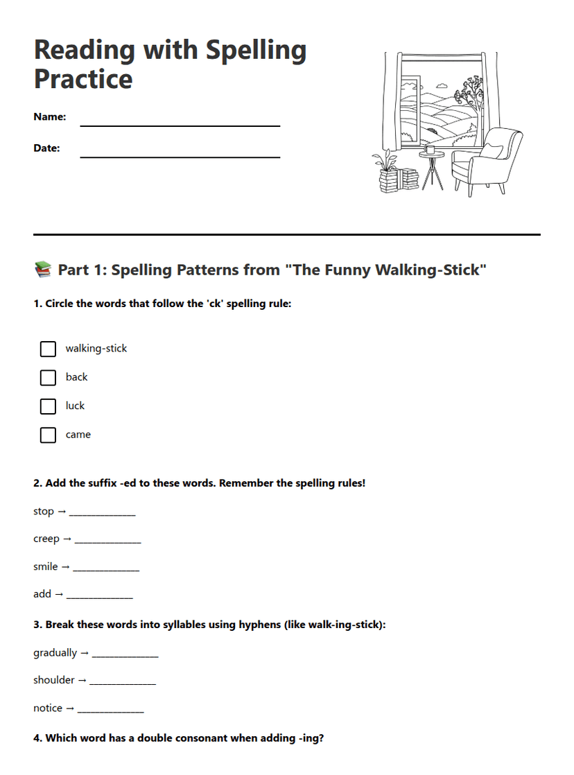Reading with Spelling Practice