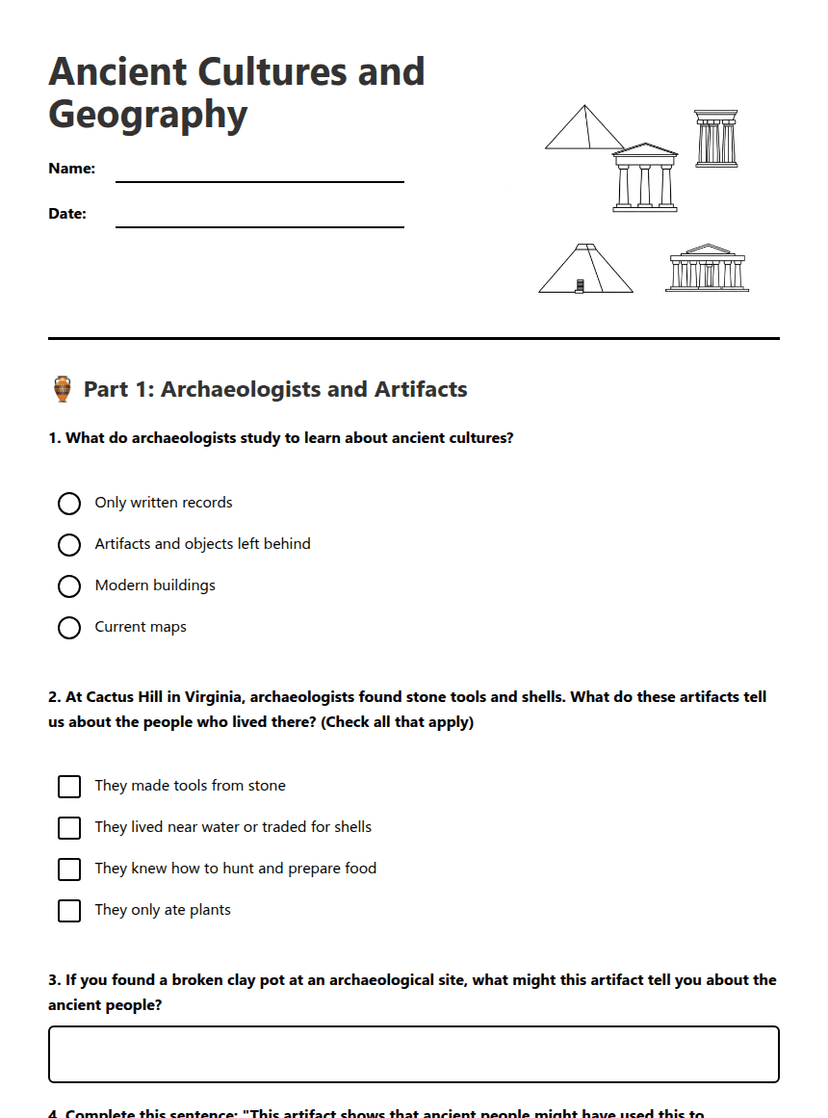 Ancient Cultures and Geography