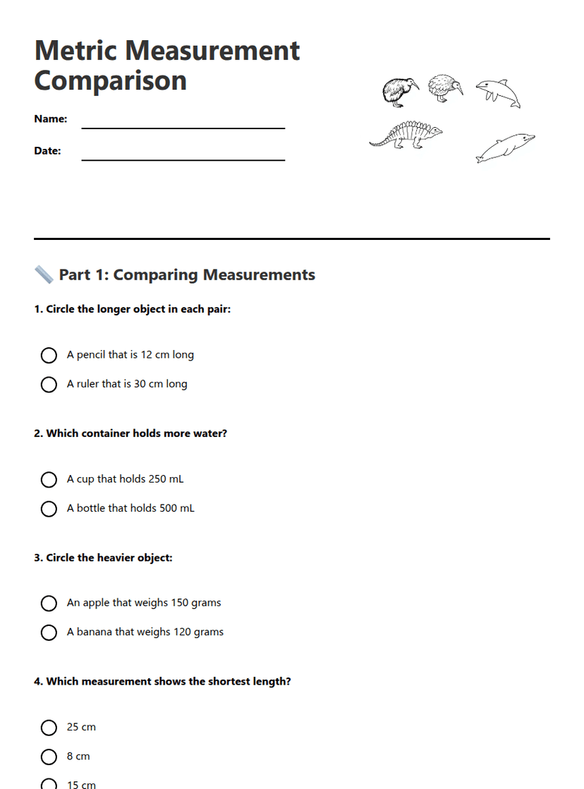 Metric Measurement Comparison