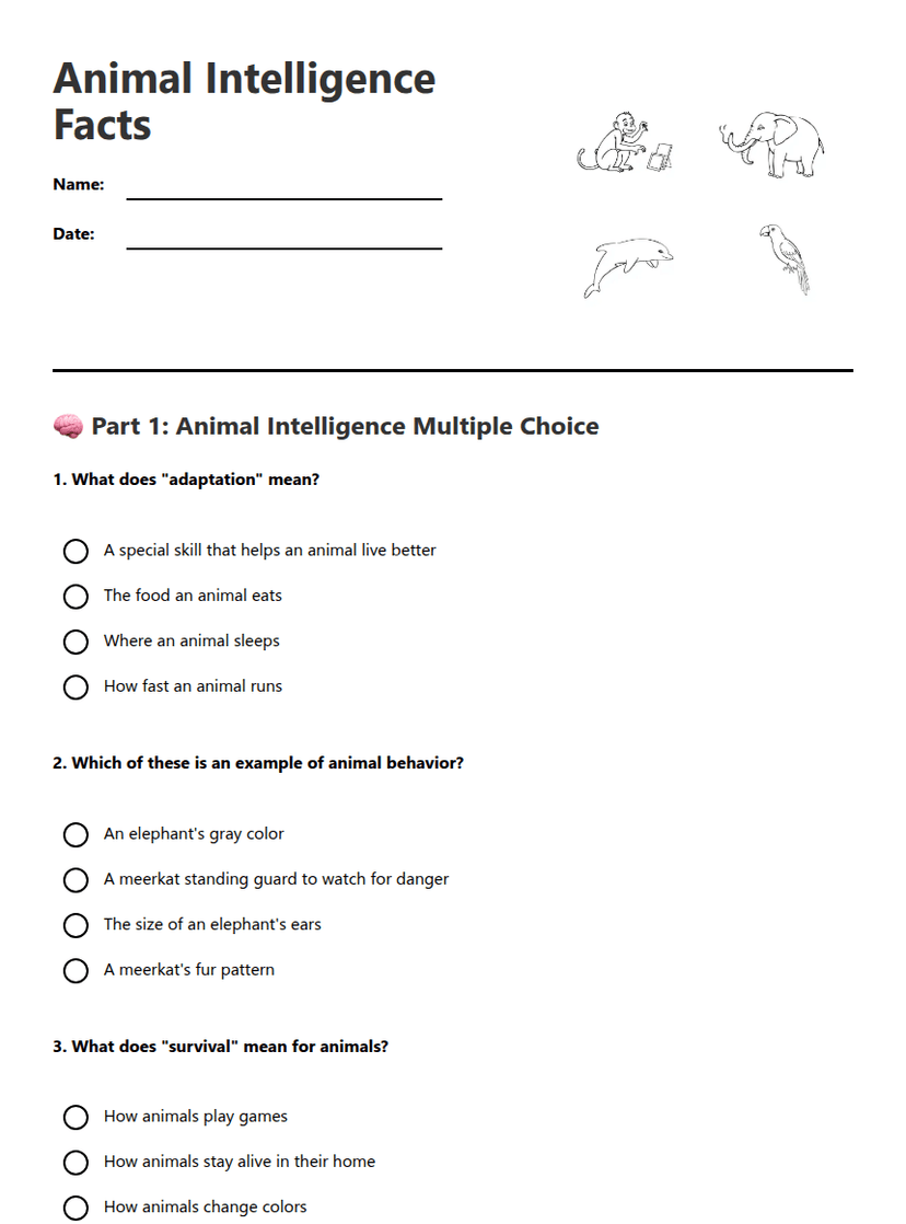 Animal Intelligence Facts