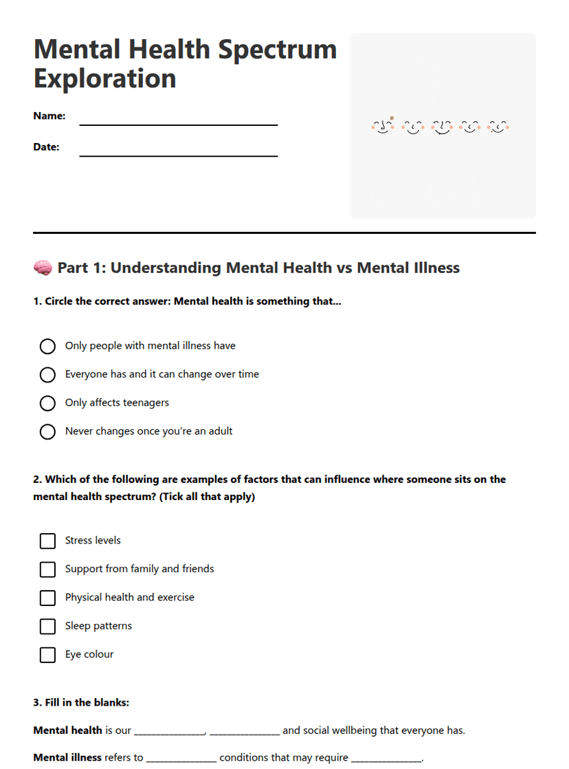 Mental Health Spectrum Exploration