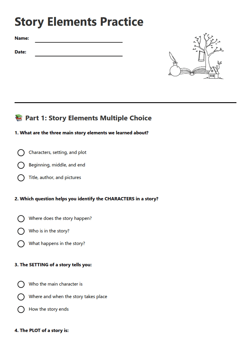 Story Elements Practice