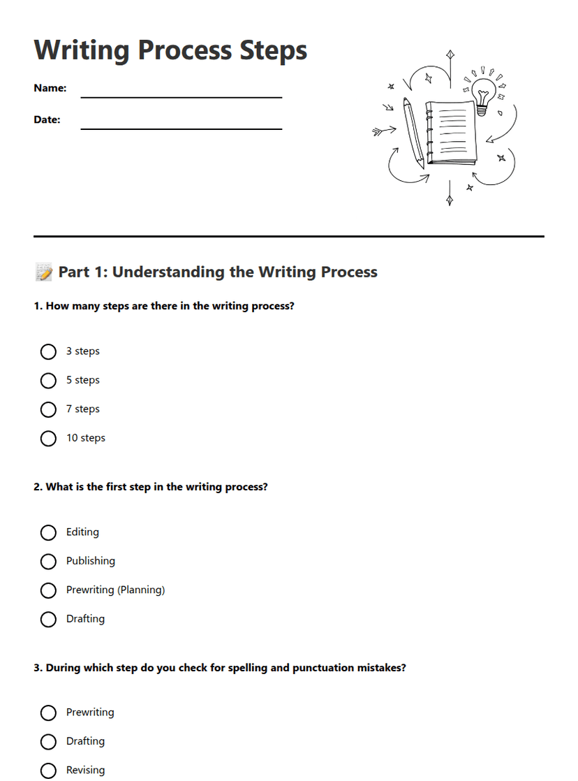 Writing Process Steps