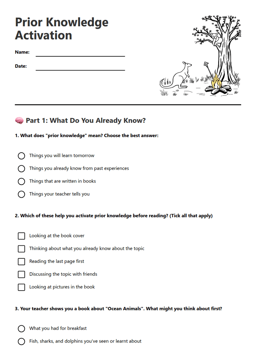 Prior Knowledge Activation