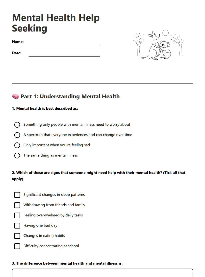 Mental Health Help Seeking