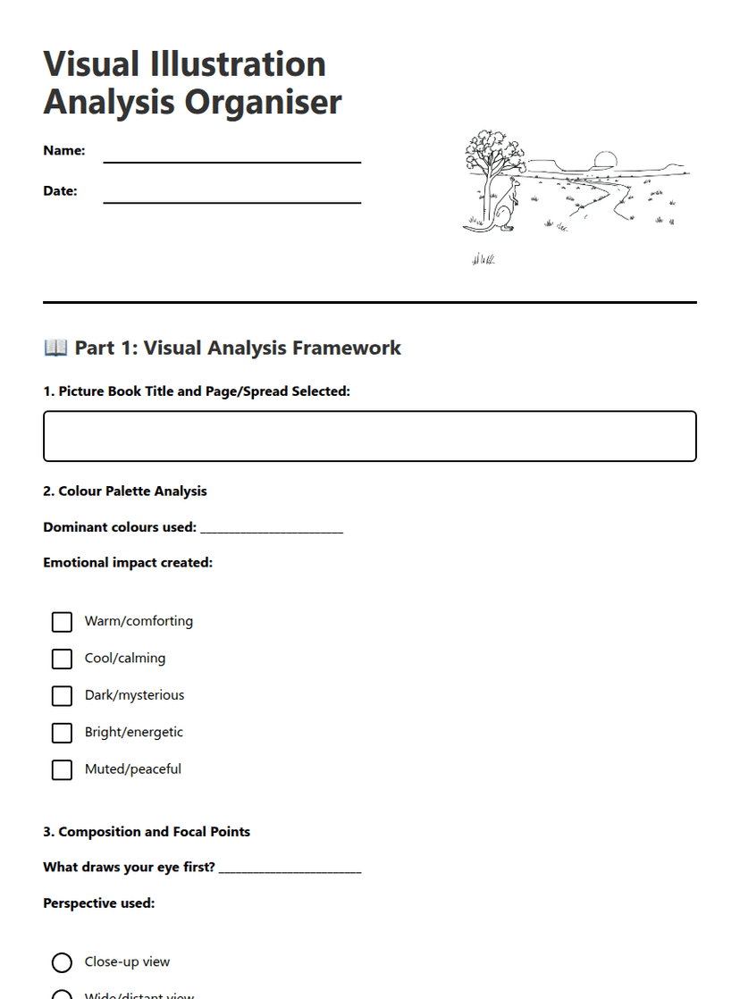 Visual Illustration Analysis Organiser