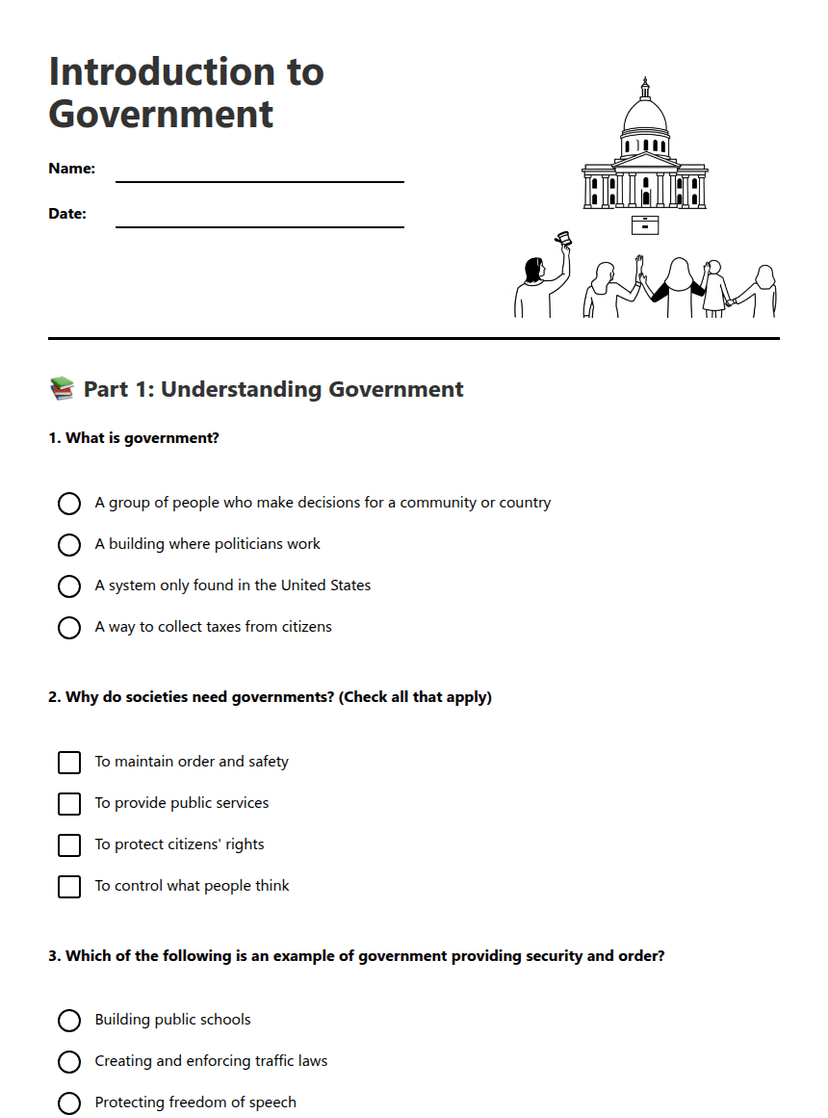 Introduction to Government