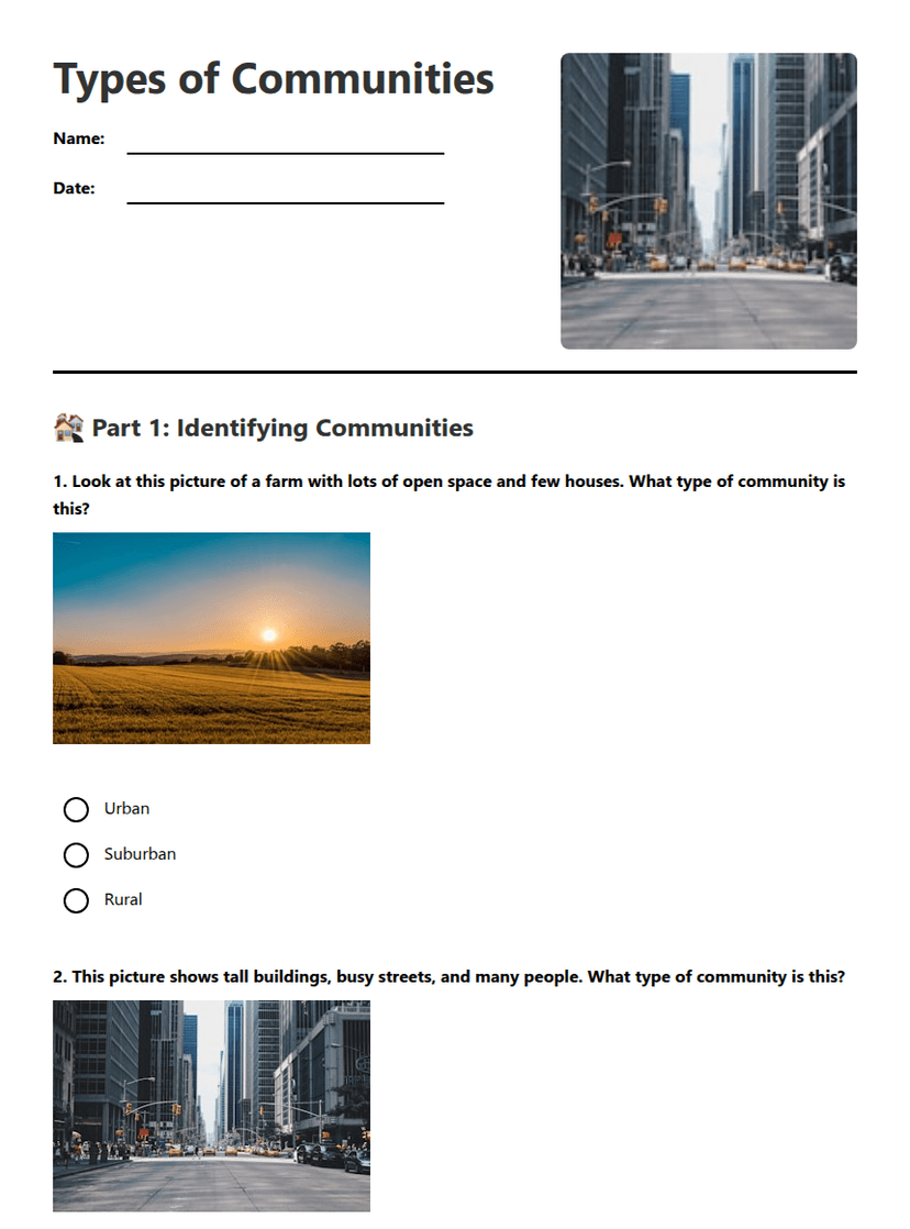Types of Communities