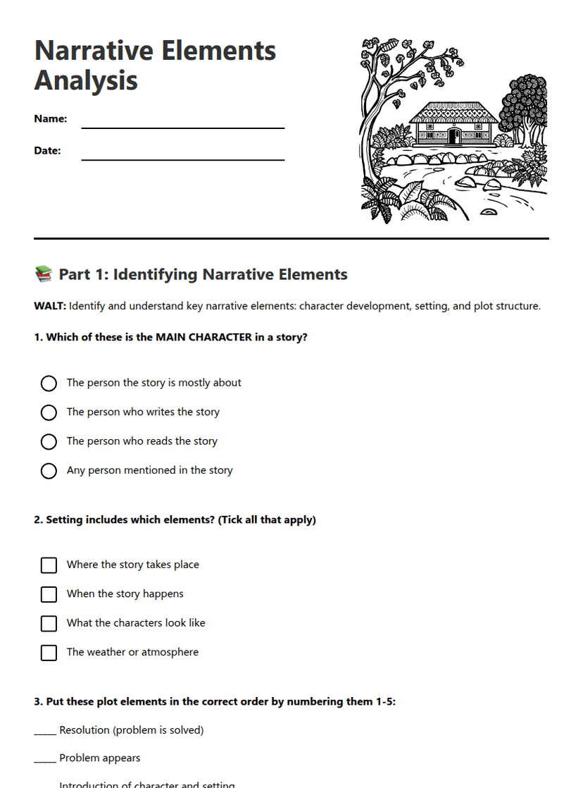 Narrative Elements Analysis