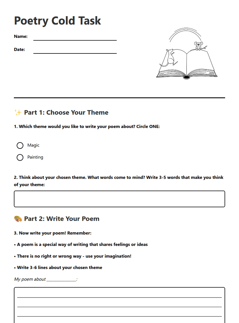 Poetry Cold Task