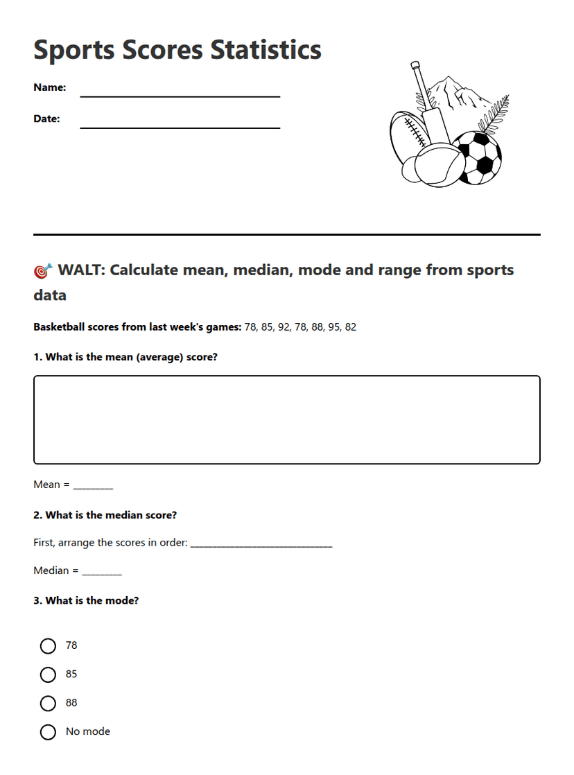 Sports Scores Statistics