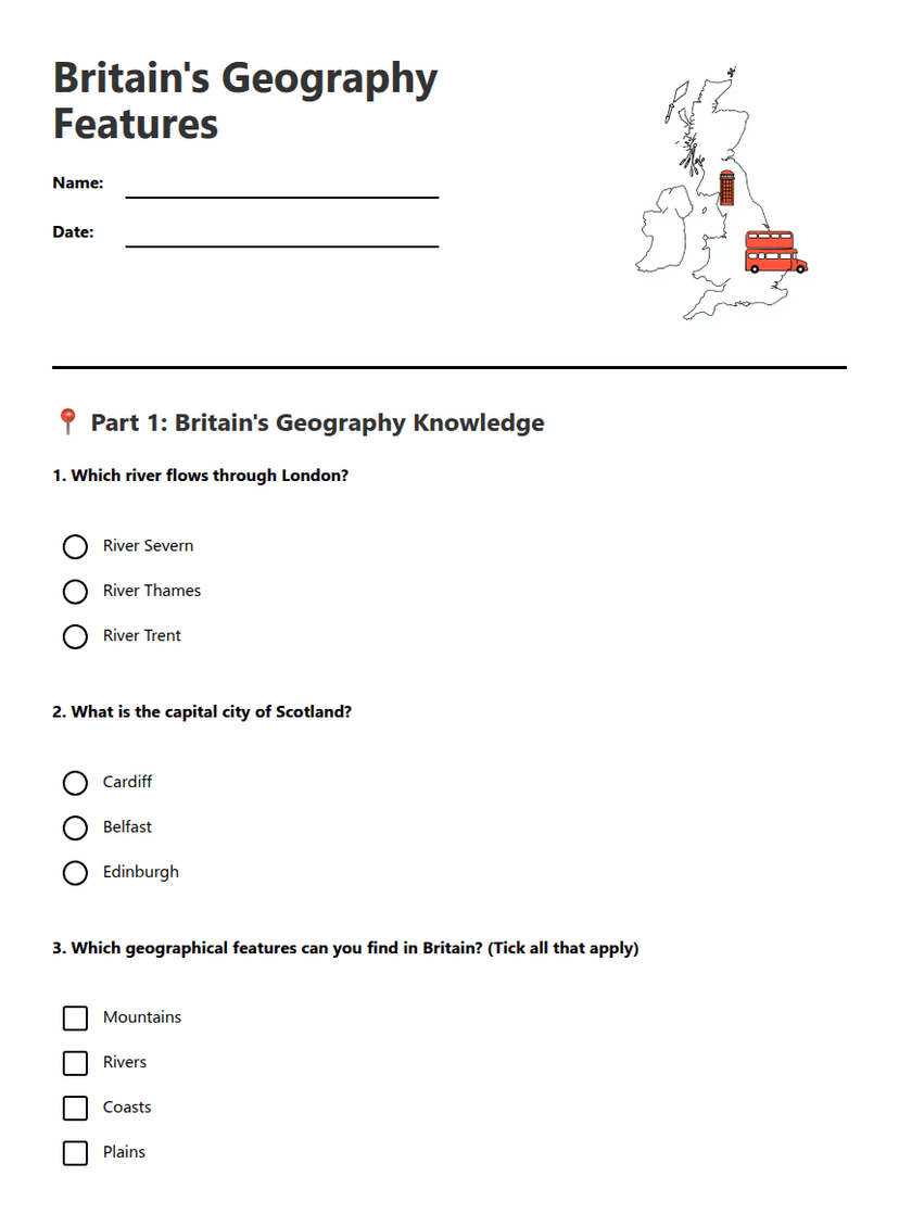 Britain's Geography Features