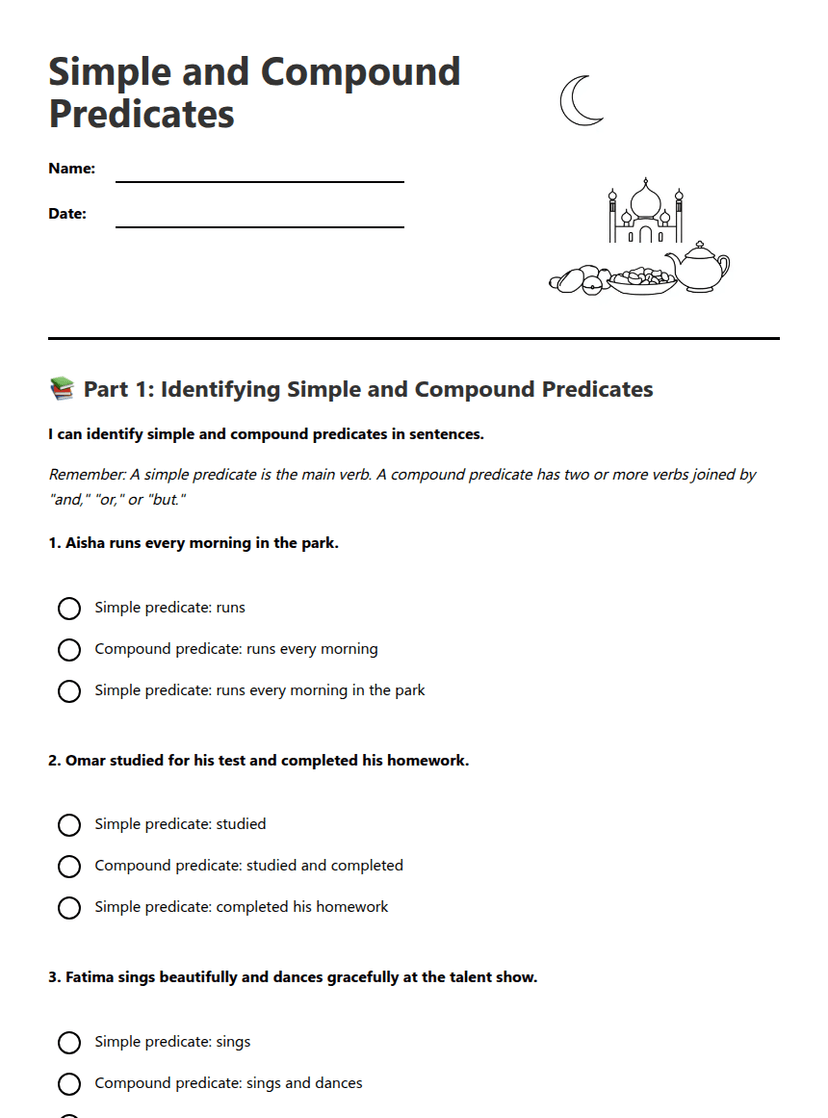 Simple and Compound Predicates