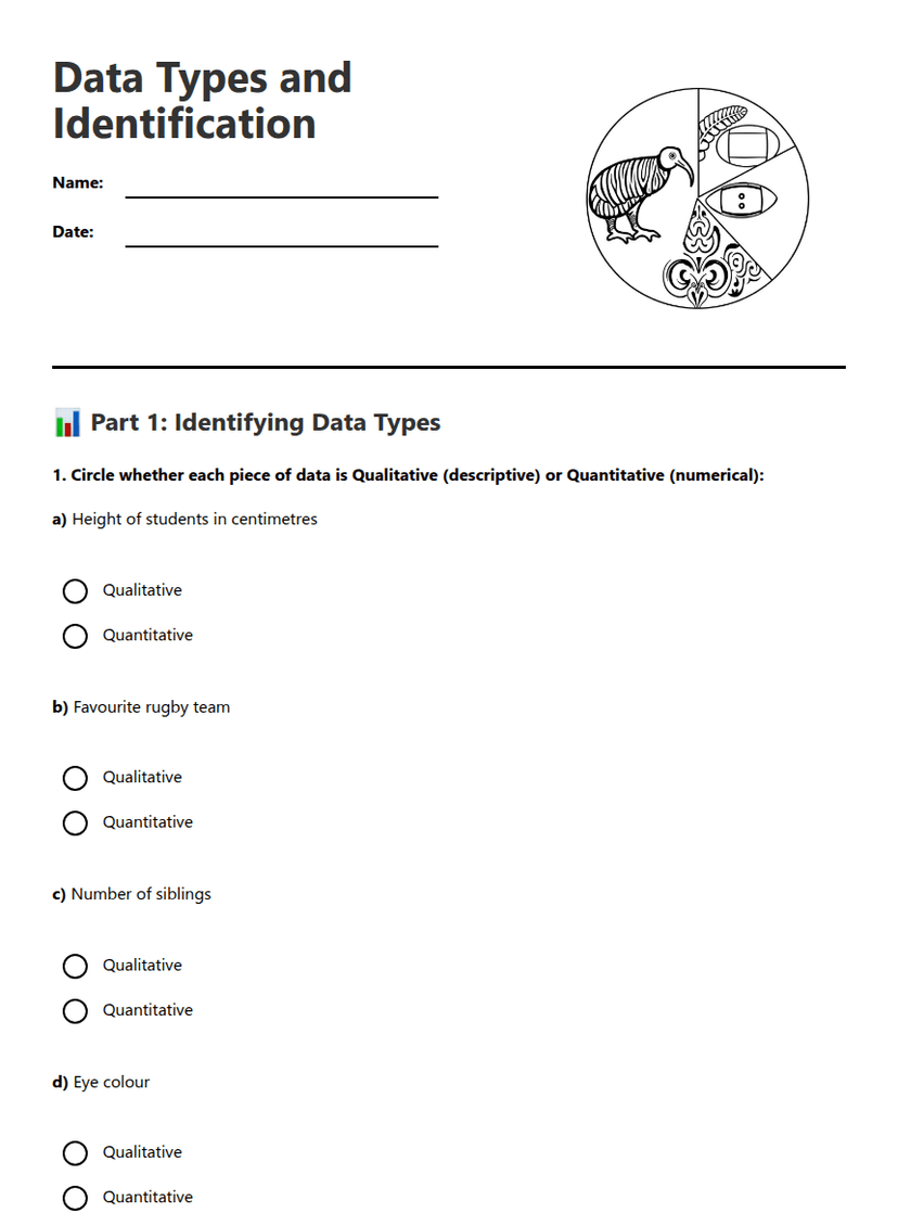 Data Types and Identification