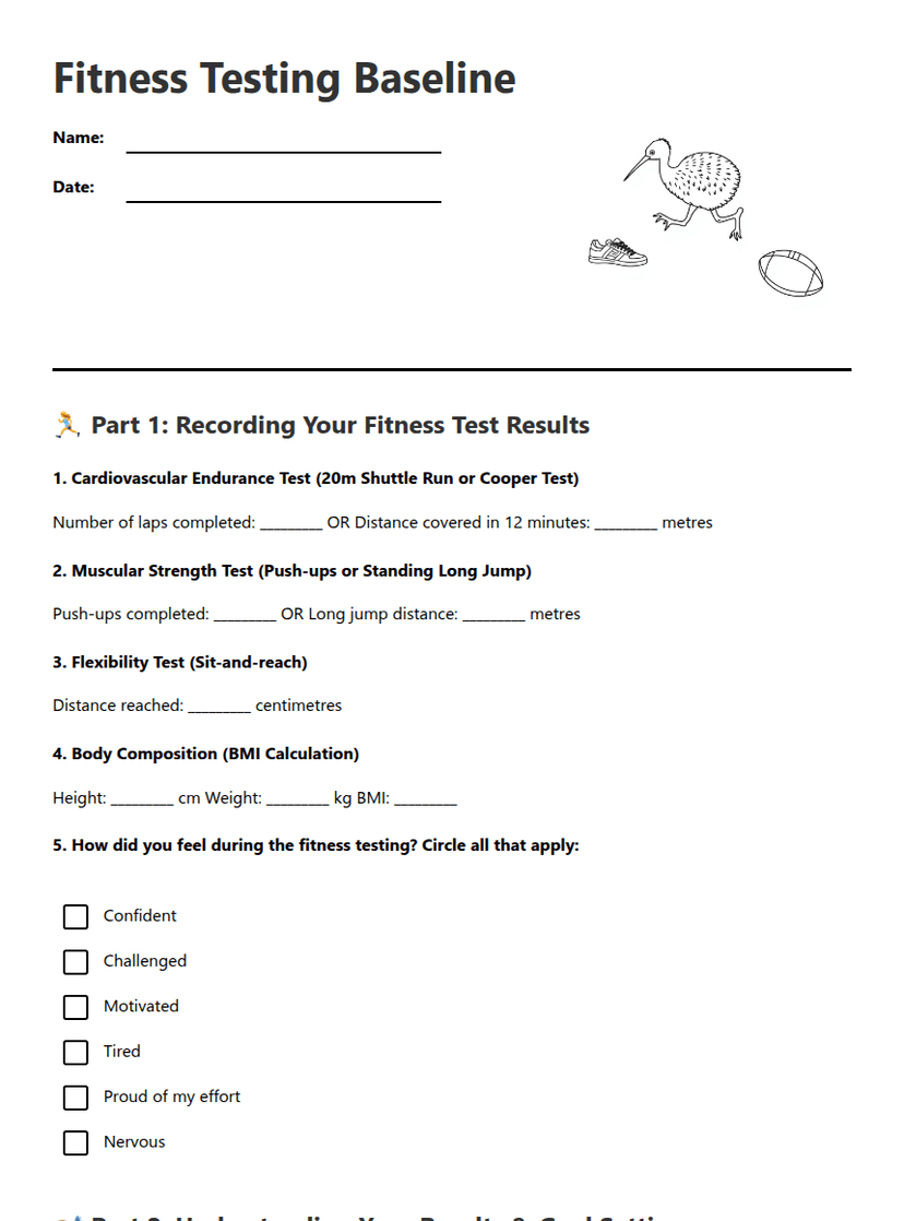 Fitness Testing Baseline