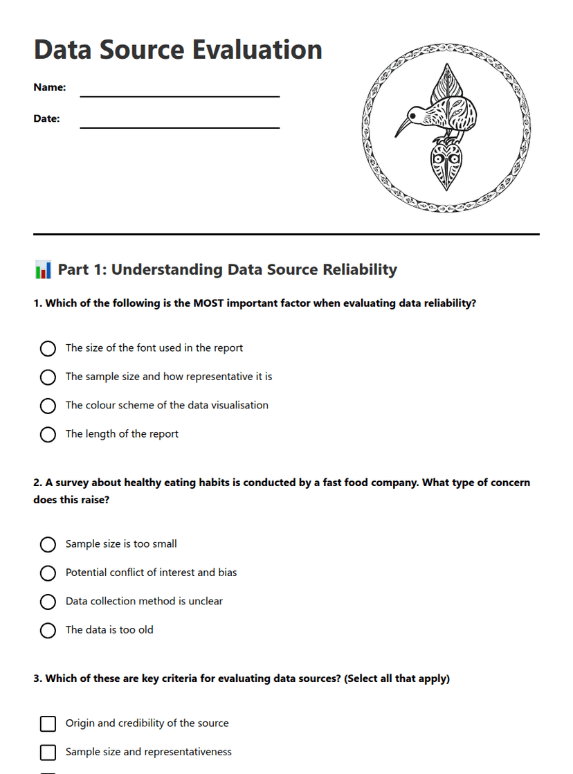 Data Source Evaluation