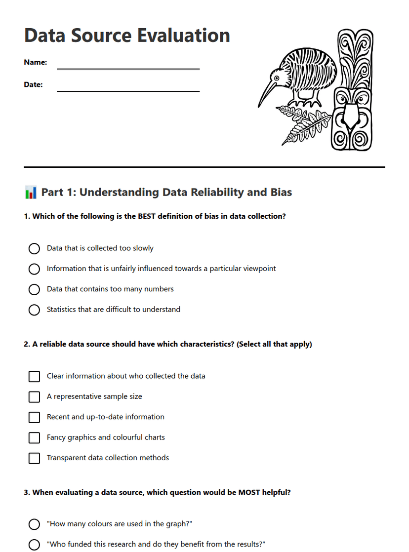 Data Source Evaluation