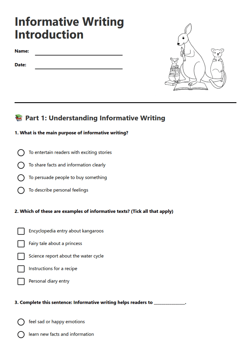 Informative Writing Introduction