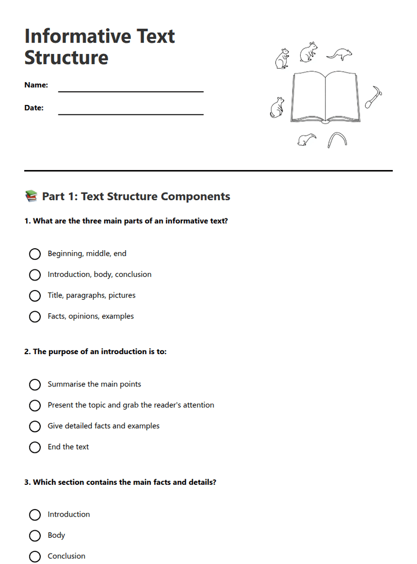 Informative Text Structure