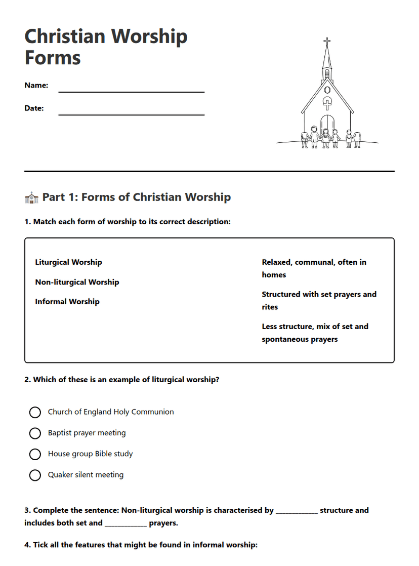 Christian Worship Forms