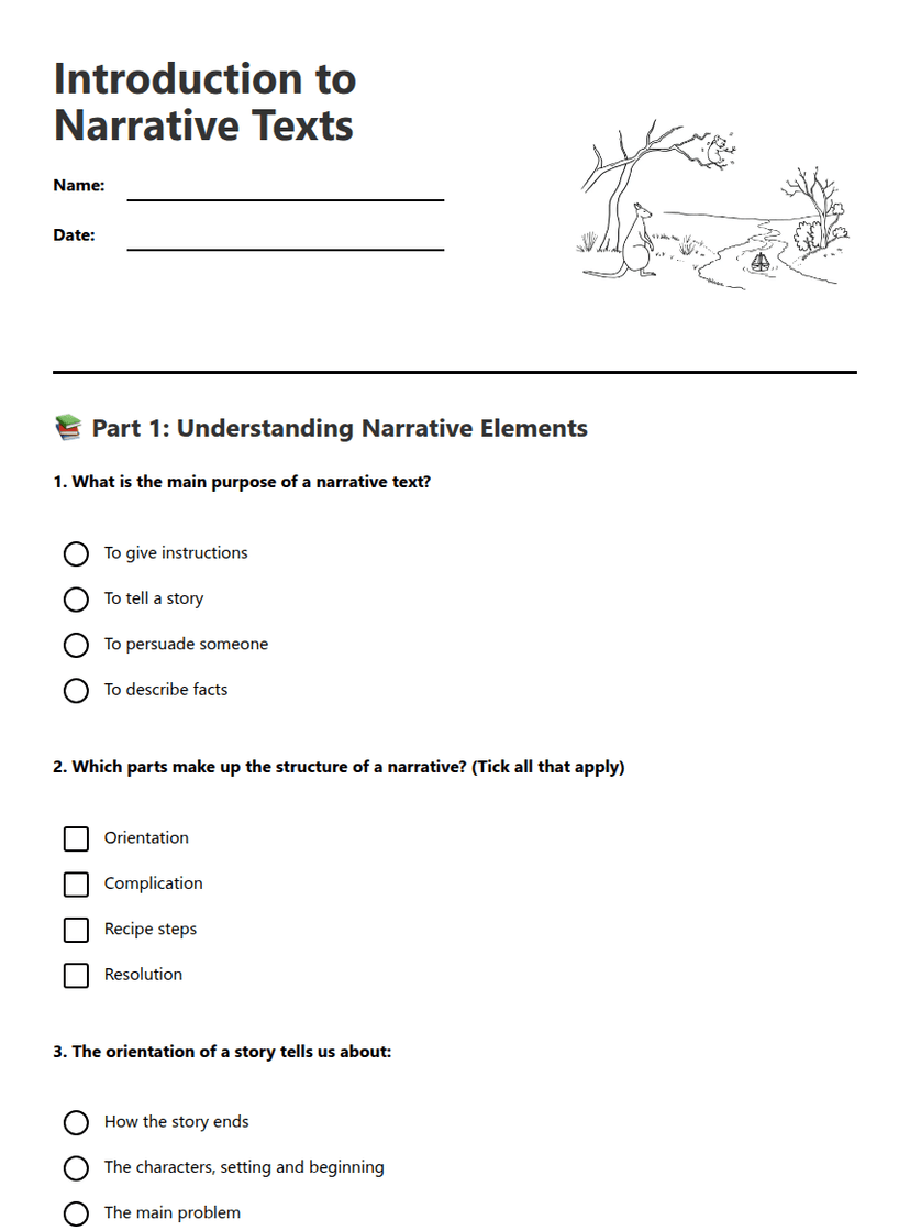 Introduction to Narrative Texts