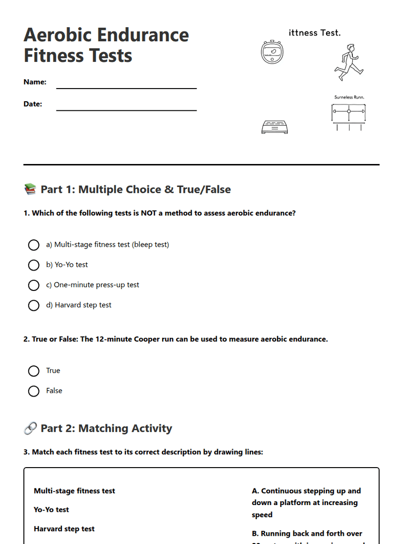 Aerobic Endurance Fitness Tests