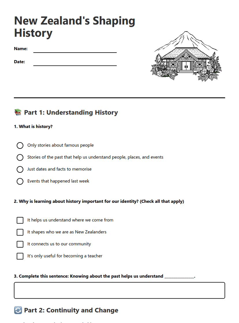 New Zealand's Shaping History