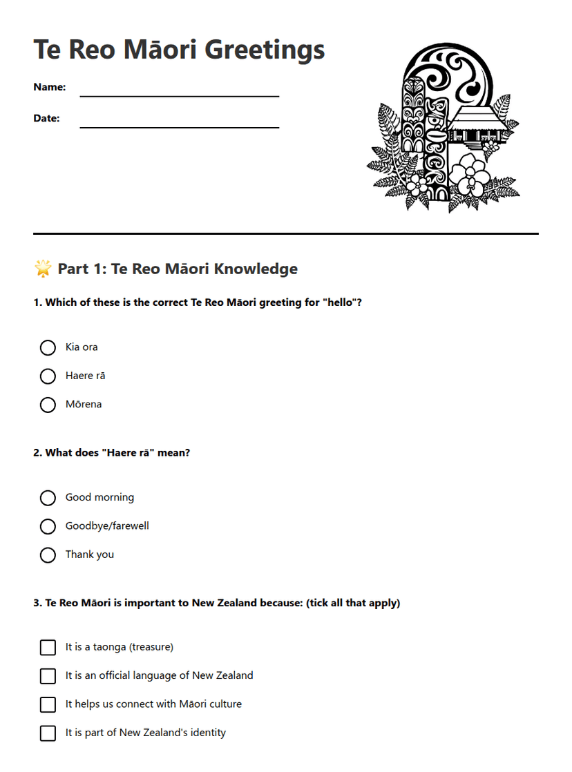 Te Reo Māori Greetings