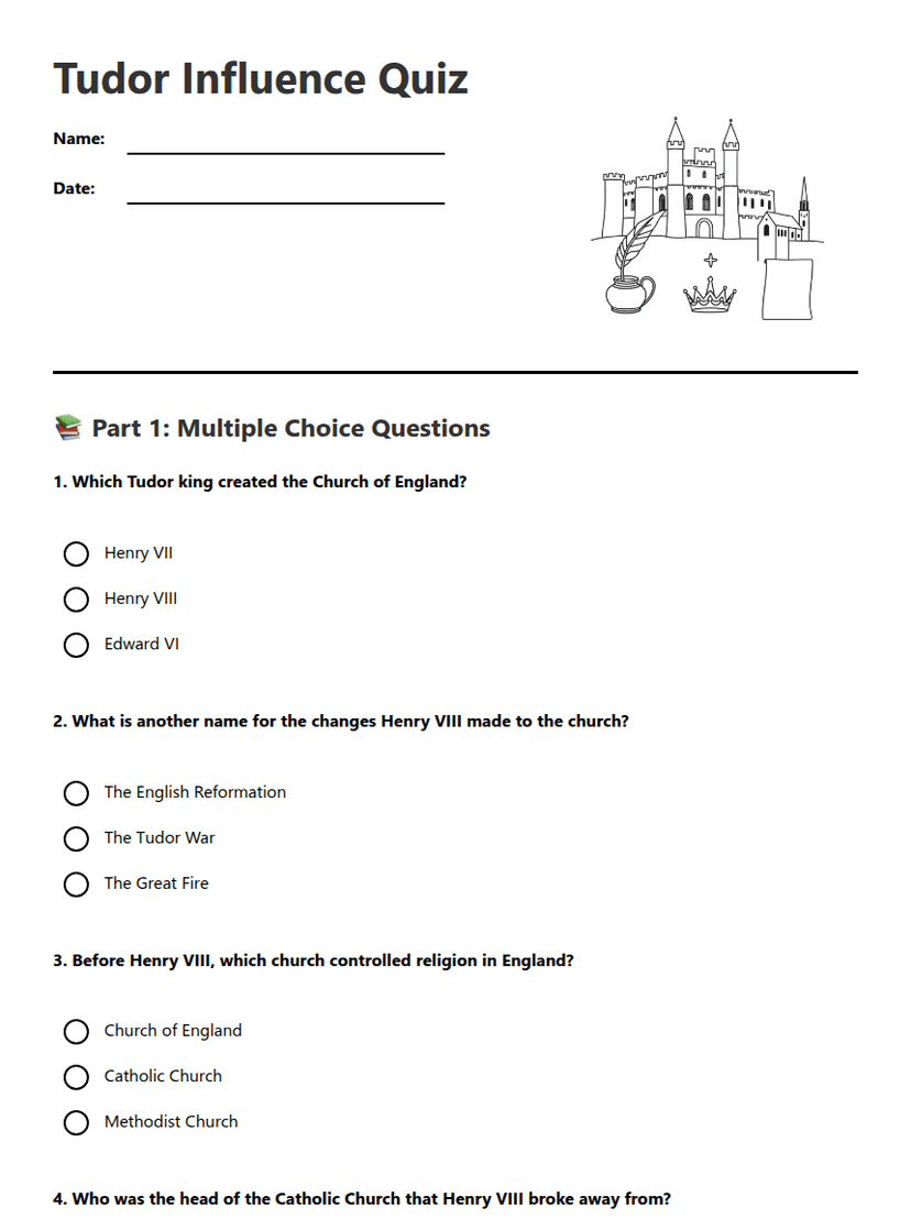 Tudor Influence Quiz