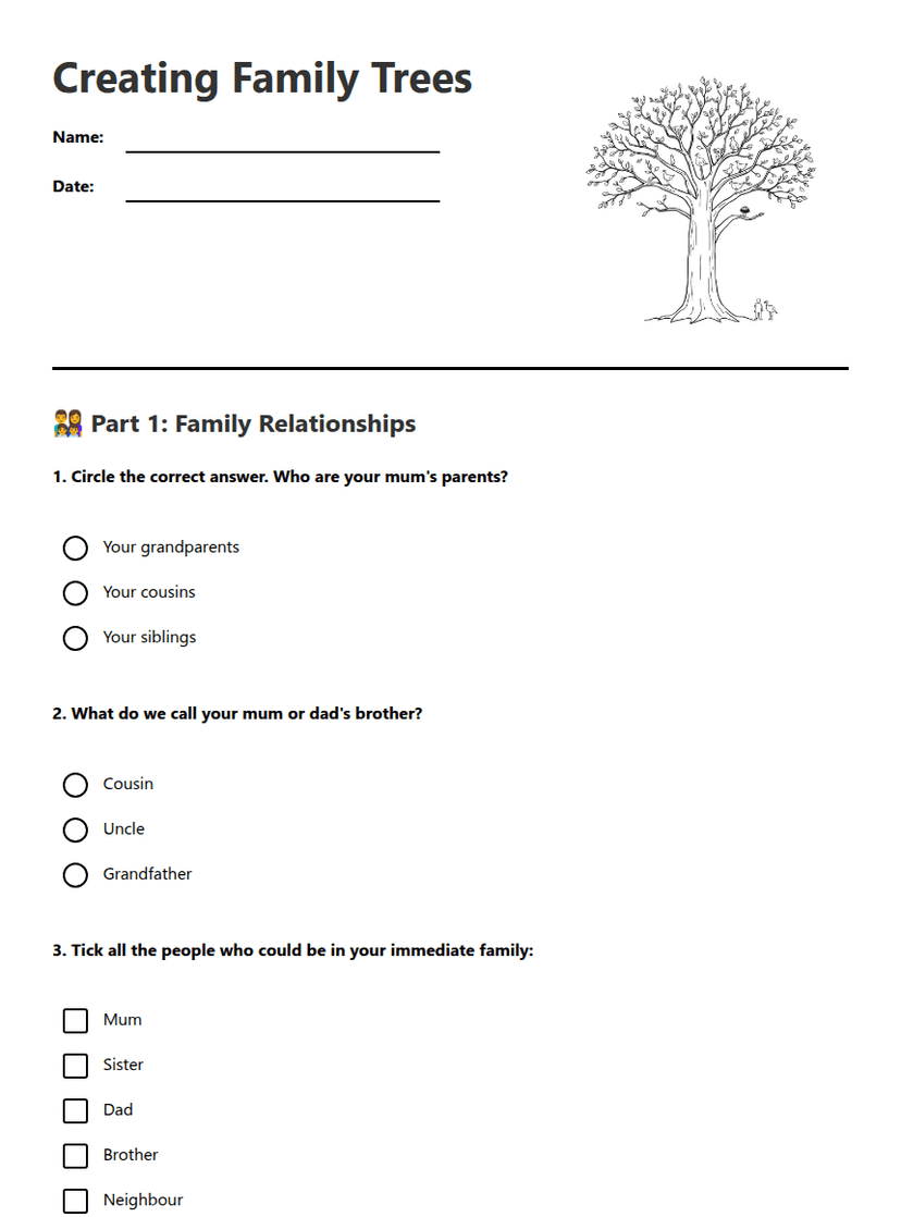 Creating Family Trees