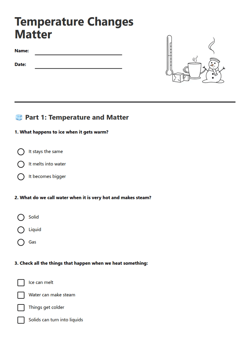 Temperature Changes Matter