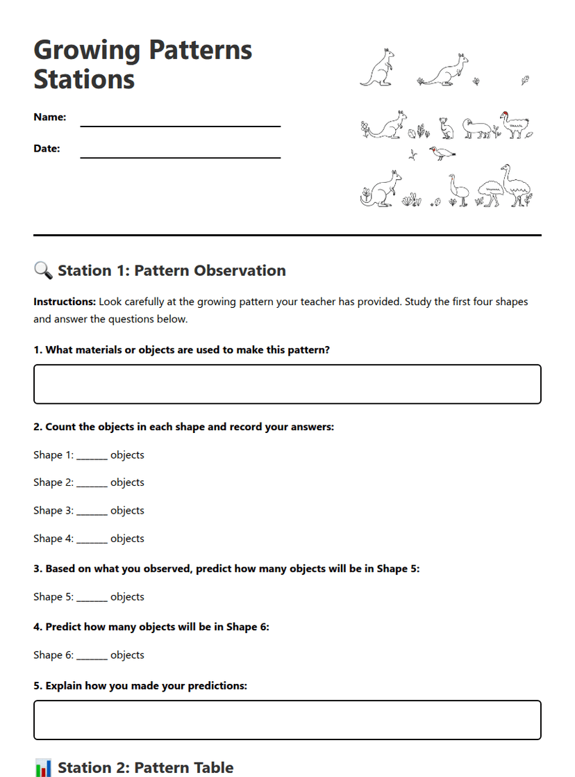 Growing Patterns Stations