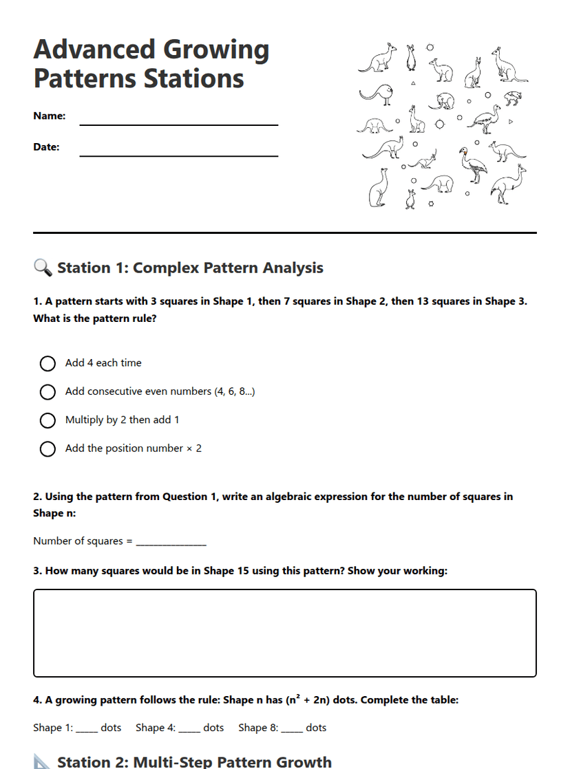 Advanced Growing Patterns Stations