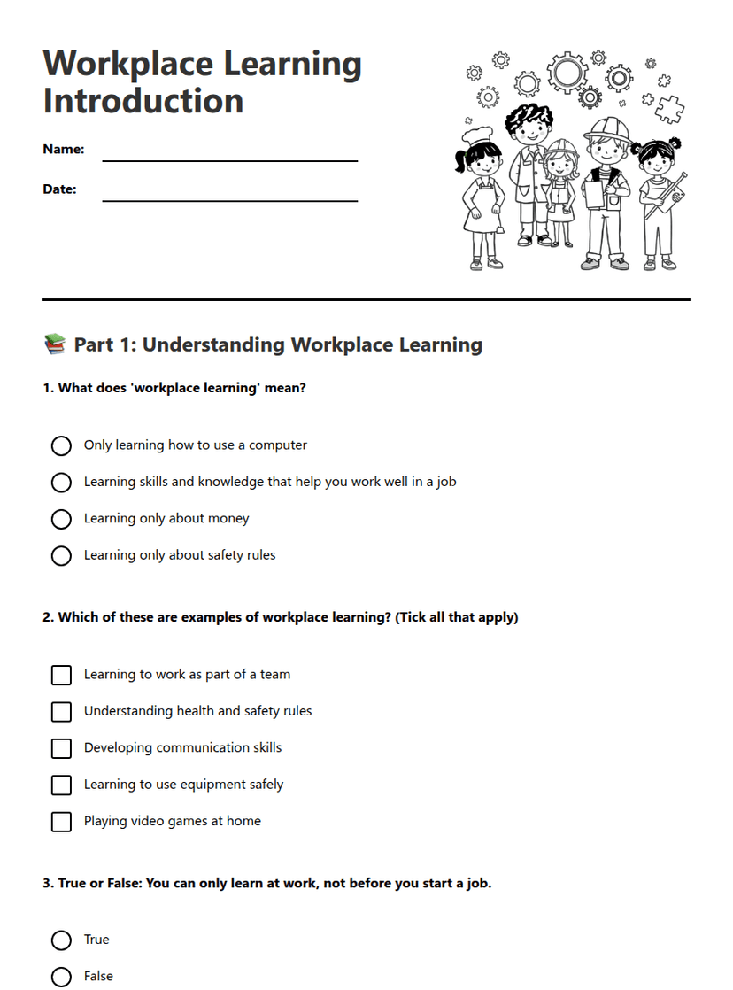 Workplace Learning Introduction