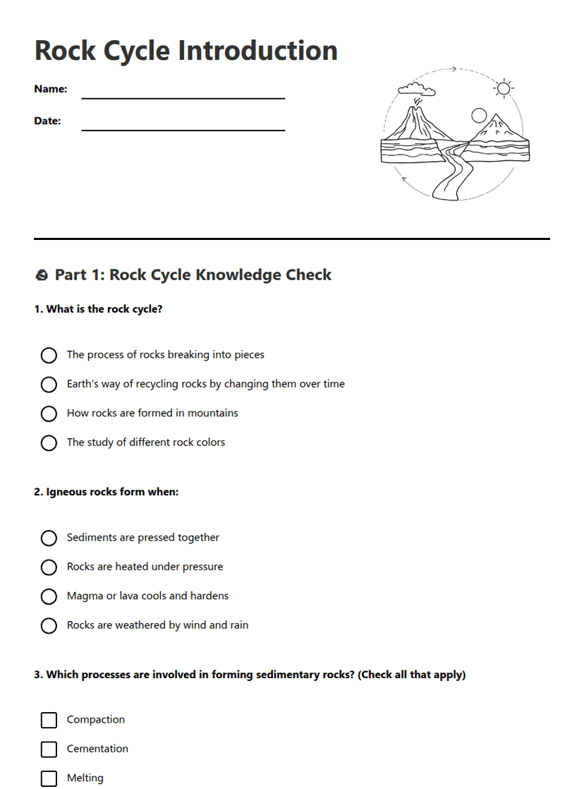 Rock Cycle Introduction