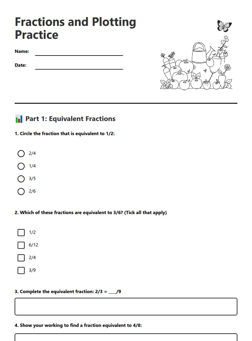 Fractions and Plotting Practice