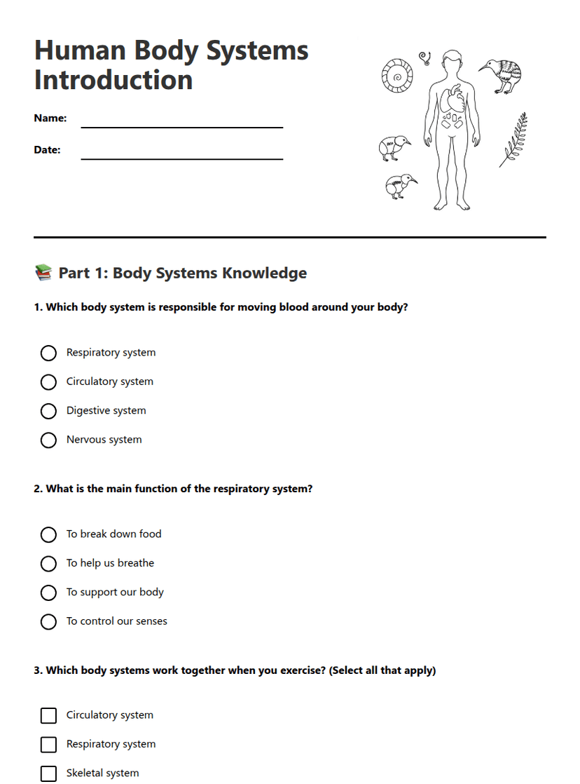 Human Body Systems Introduction