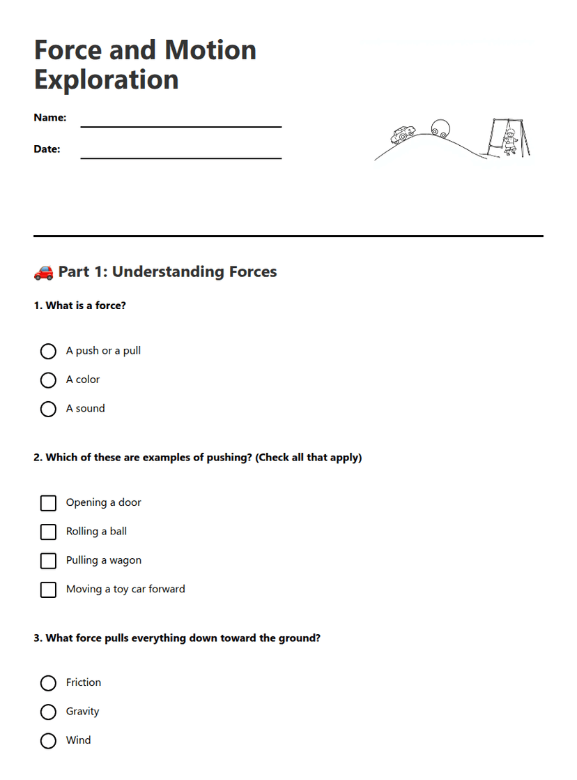 Force and Motion Exploration