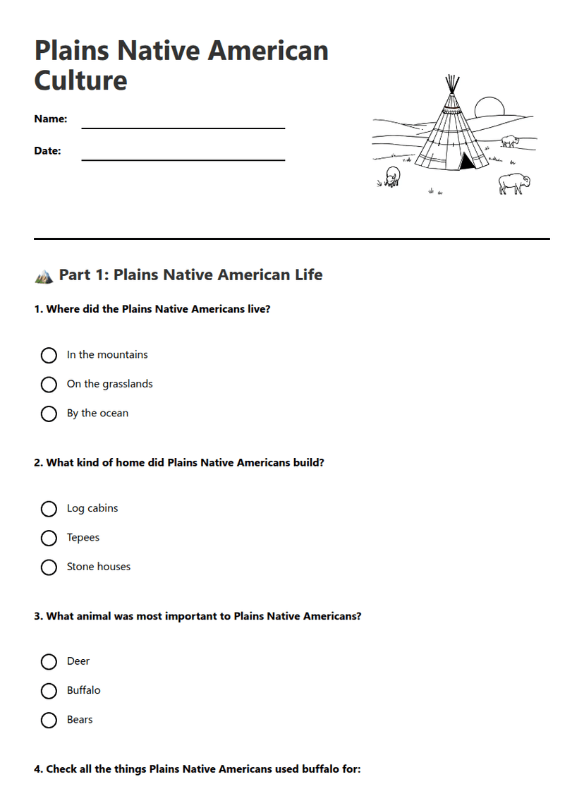 Plains Native American Culture