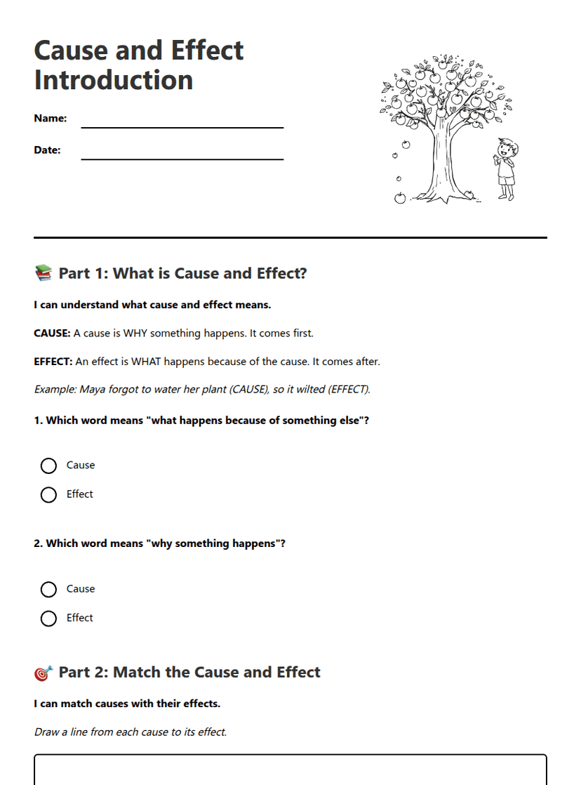 Cause and Effect Introduction